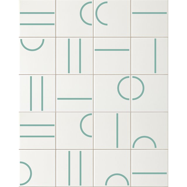 Azulejo Painel Kimi - Verde Menta 