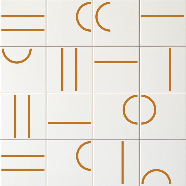 Azulejo Painel Kimi - Ocre 