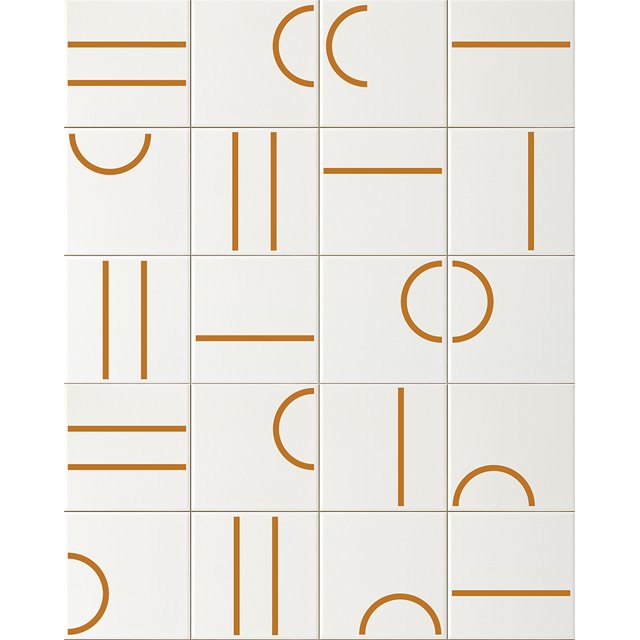 Azulejo Painel Kimi - Ocre 