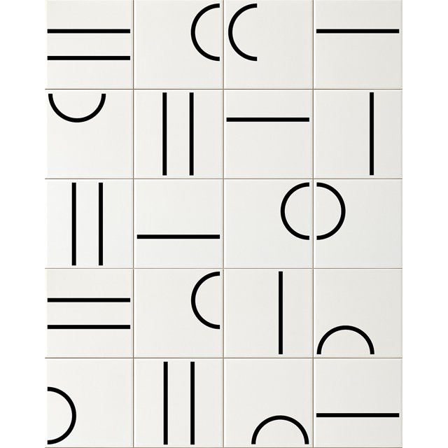 Azulejo Painel Kimi - Preto 