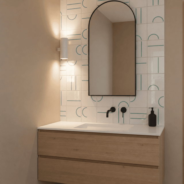 Azulejo Painel Kimi - Verde Menta 
