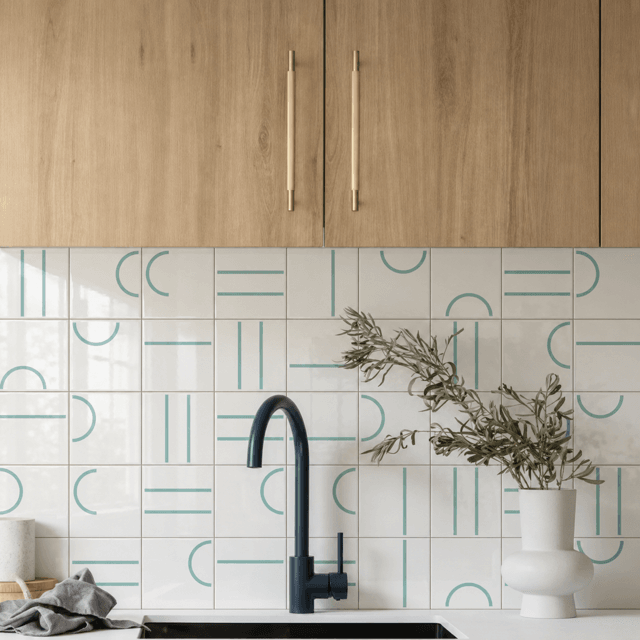 Azulejo Painel Kimi - Verde Menta 