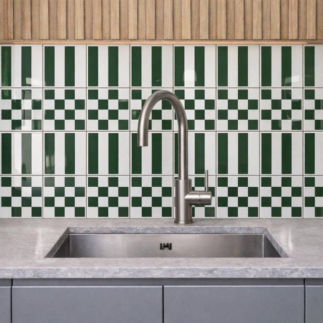 Azulejo Painel Link - Verde Escuro