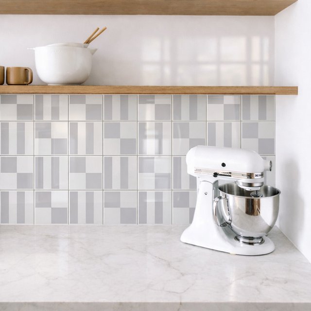 Azulejo Painel Match - Cinza