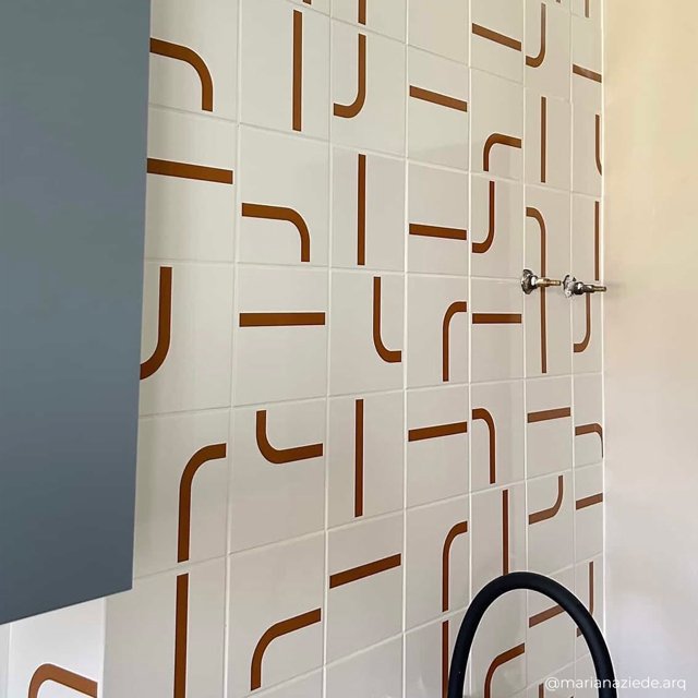 Azulejo Painel Max - Ocre