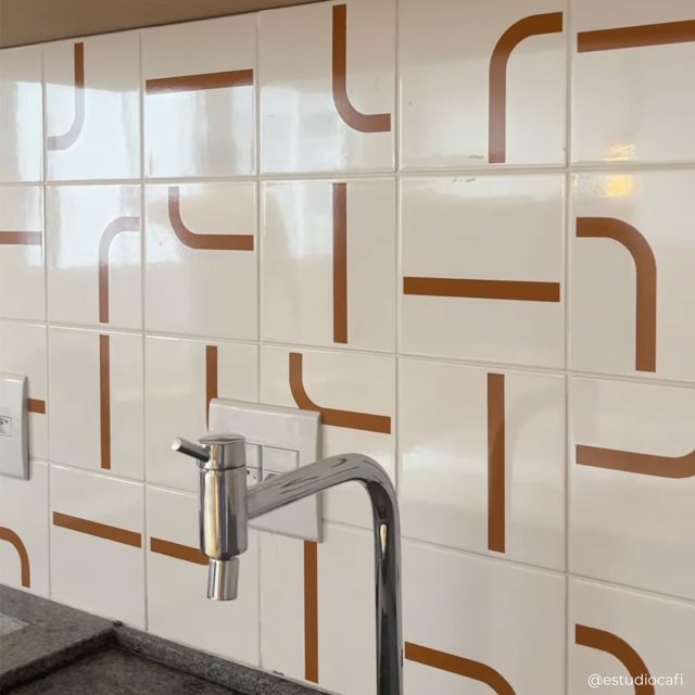 Azulejo Painel Max - Ocre
