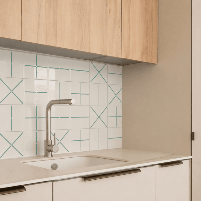 Azulejo Painel Mix Lines - Verde Menta