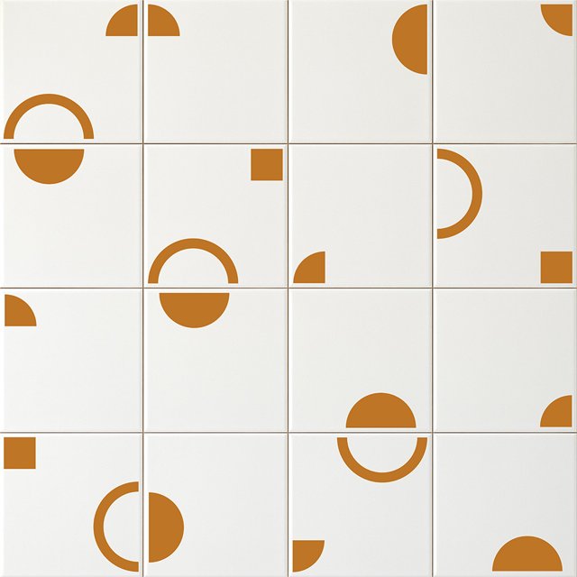 Azulejo Painel Niki - Ocre 