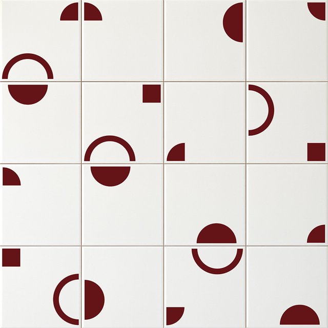 Azulejo Painel Niki - Vinho 