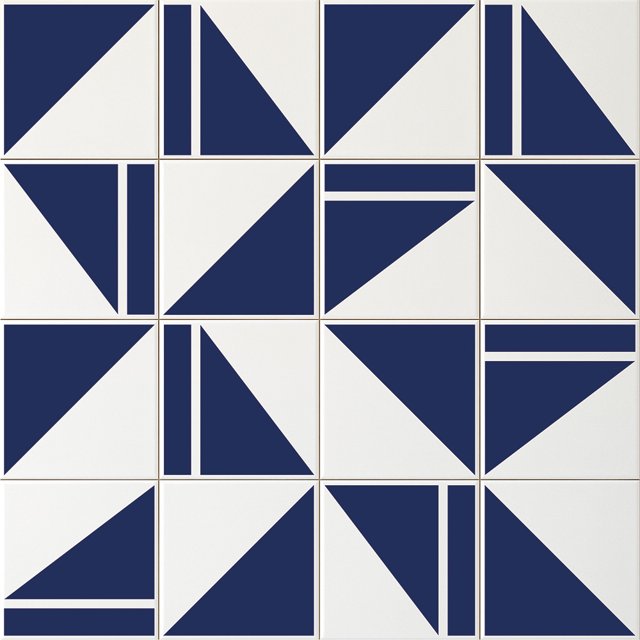 Azulejo Painel Nova + Tok - Azul Escuro
