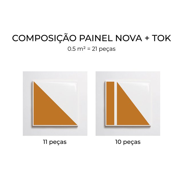 Azulejo Painel Nova + Tok - Ocre