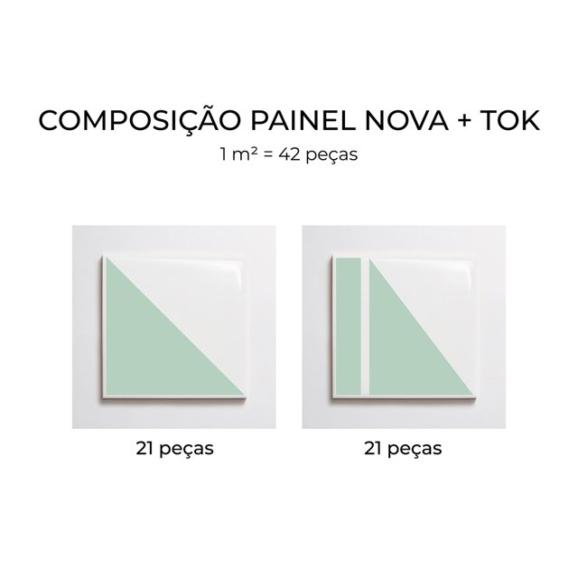 Azulejo Painel Nova + Tok - Verde Claro