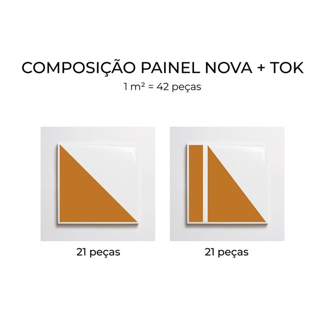 Azulejo Painel Nova + Tok - Ocre