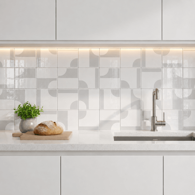 Azulejo Painel Oka - Cinza Claro 