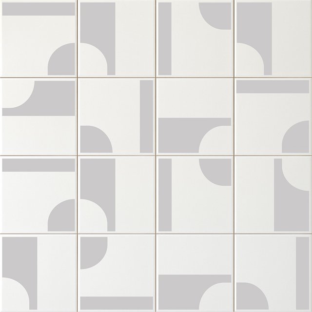 Azulejo Painel Oka - Cinza Claro 
