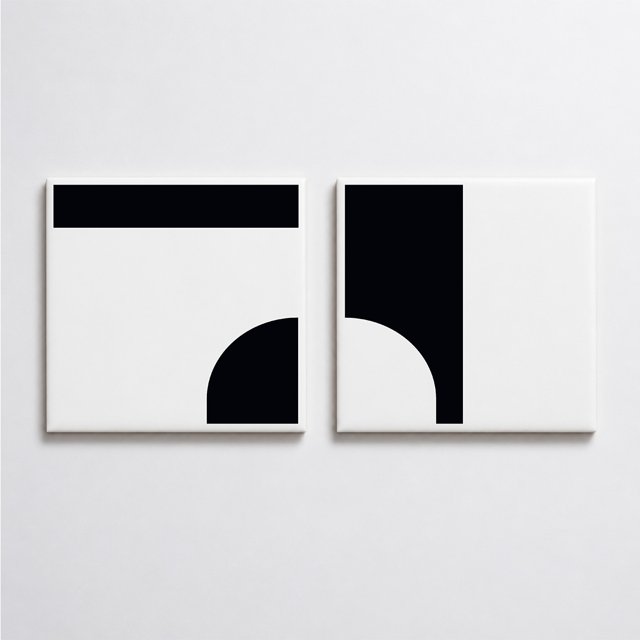 Azulejo Painel Oka - Preto 