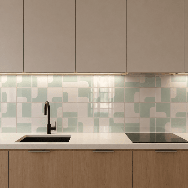 Azulejo Painel Plataforma - Verde Claro