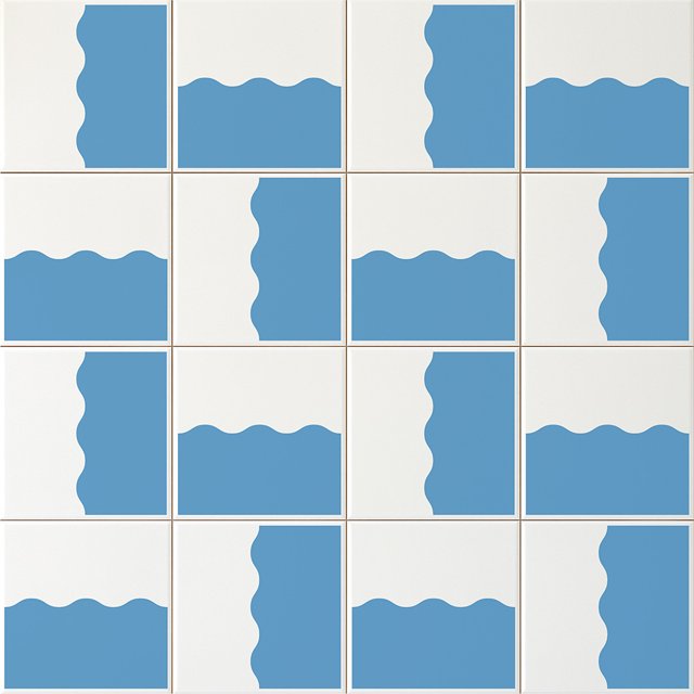 Azulejo Ocean - Azul Médio