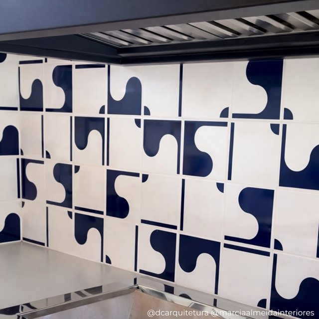 Azulejo Painel Rio - Azul Escuro