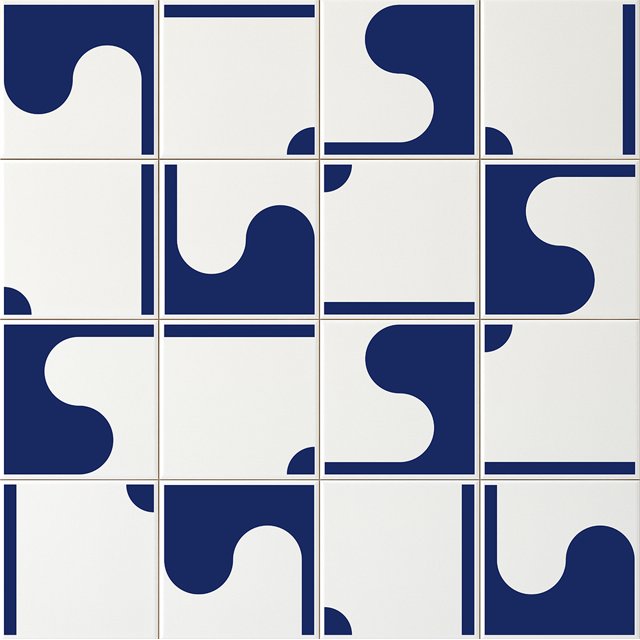 Azulejo Painel Rio - Azul Escuro