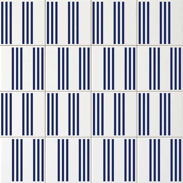 Azulejo Slim Lines - Azul Escuro