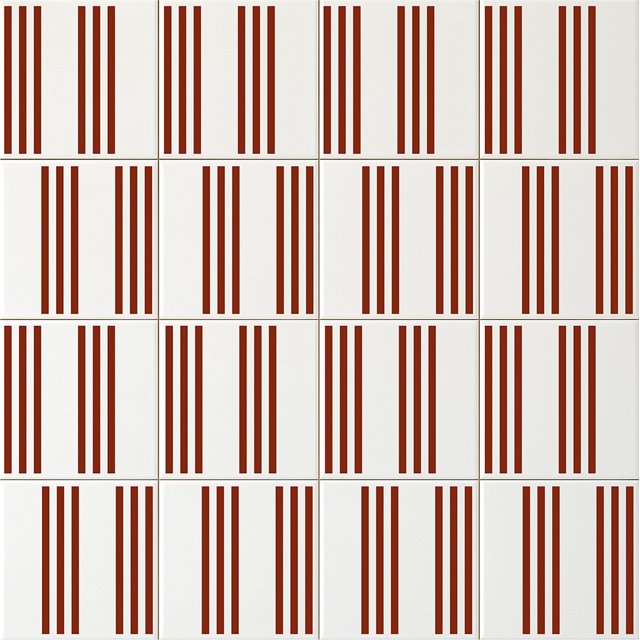 Azulejo Slim Lines - Terracota