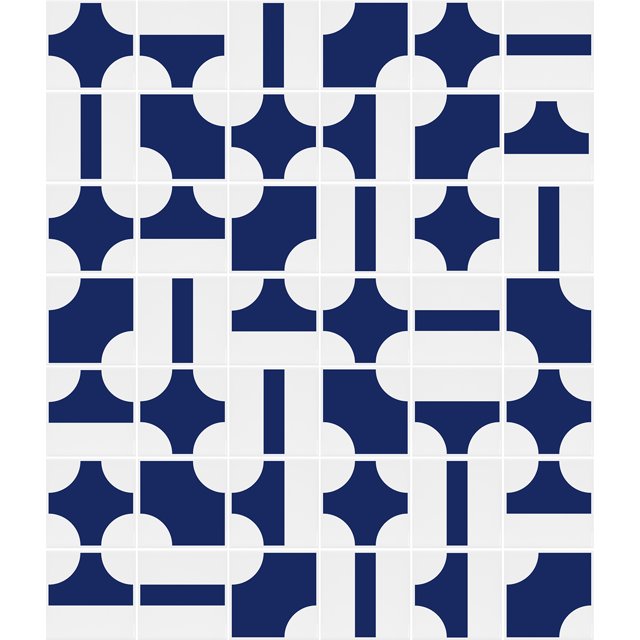Azulejo Painel Túnel - Azul Escuro