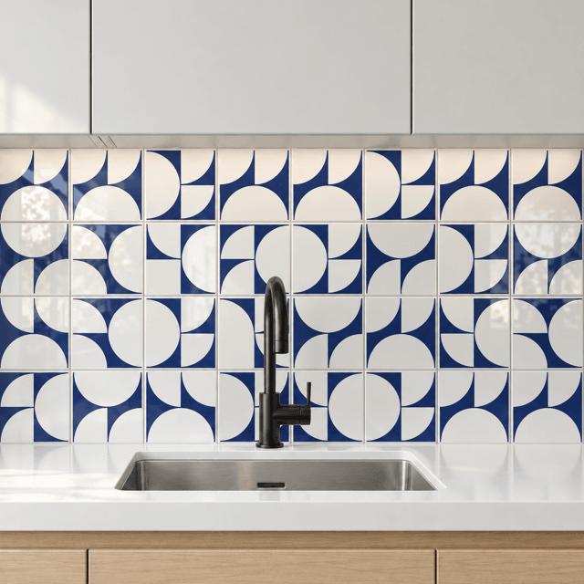Azulejo Painel Twist - Azul Escuro