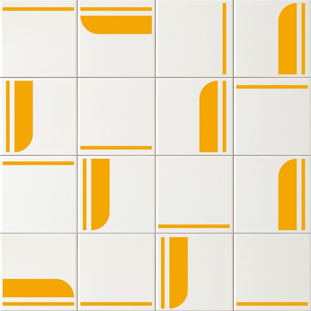 Azulejo Painel Vagão - Amarelo
