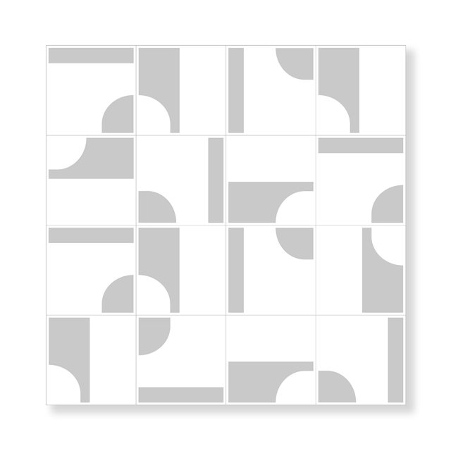 Azulejo Painel Oka - Cinza Claro 