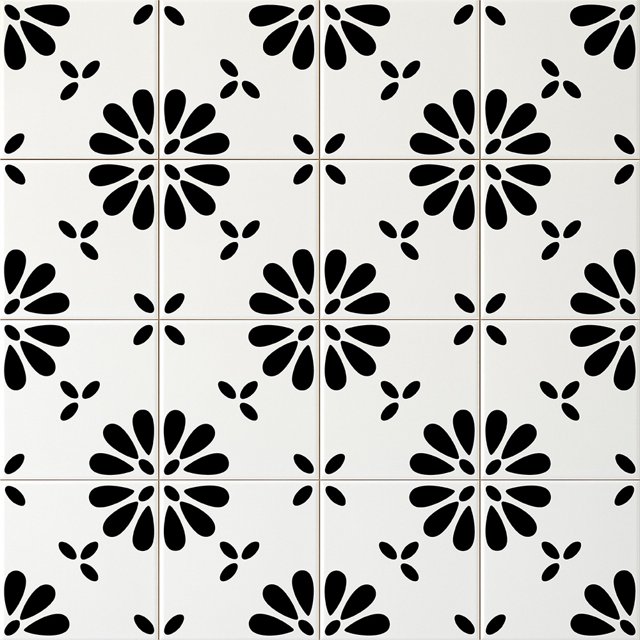 Azulejo Português Port 015 -  Preto