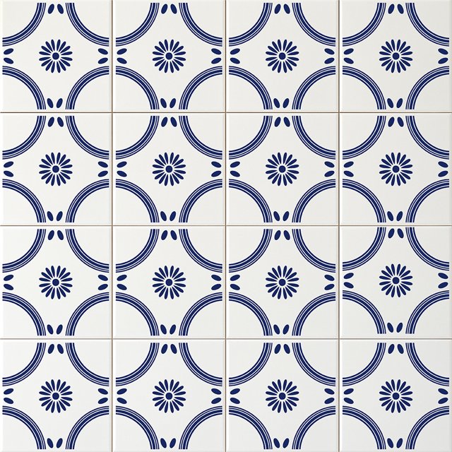 Azulejo Português Port 017  - Azul Escuro