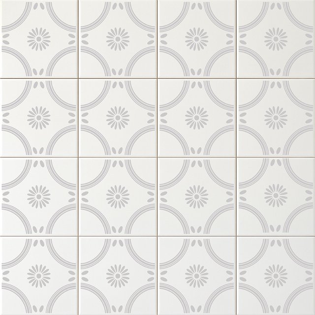 Azulejo Português Port 017  - Cinza