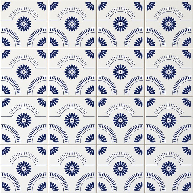 Azulejo Português - Azul Escuro - Port 018