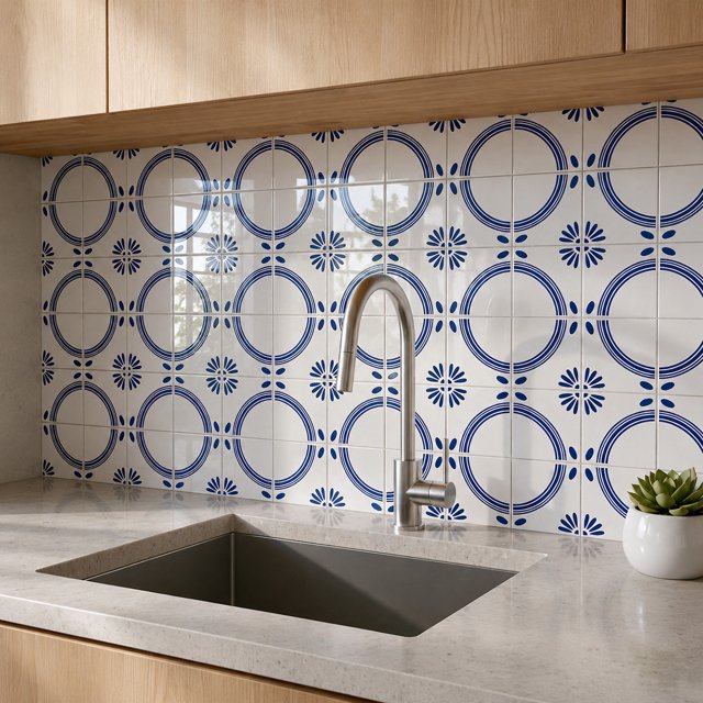 Azulejo Português - Port 016 - Azul Escuro