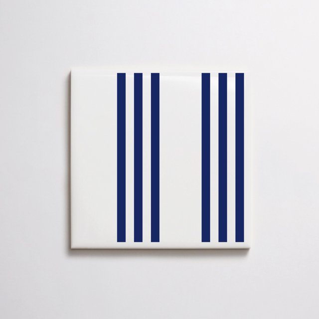 Azulejo Slim Lines - Azul Escuro