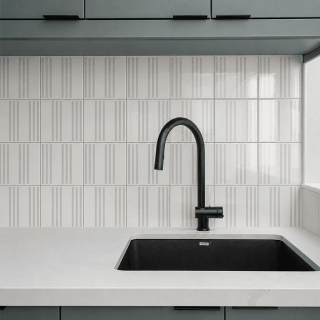 Azulejo Slim Lines - Cinza