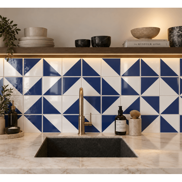 Azulejo Tok - Azul Escuro