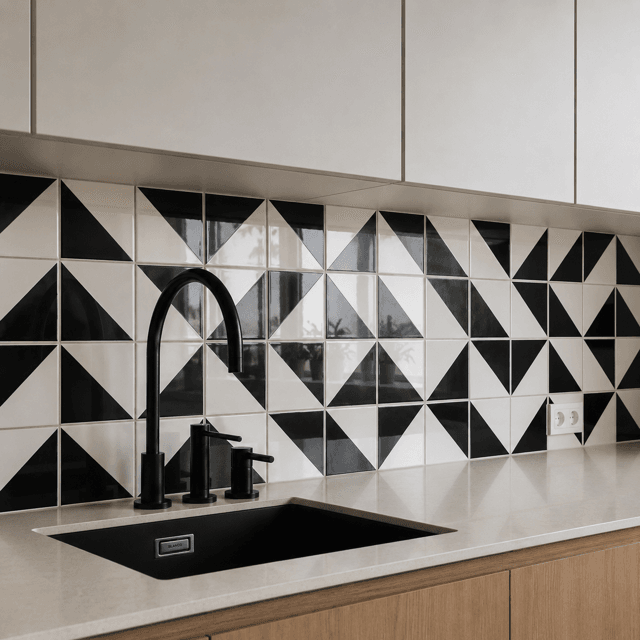 Azulejo Tok - Preto