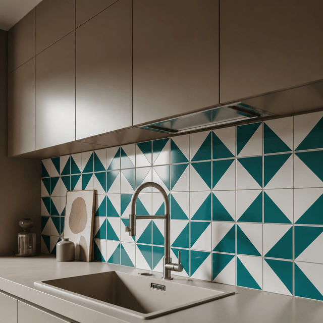 Azulejo Tok - Verde Petróleo