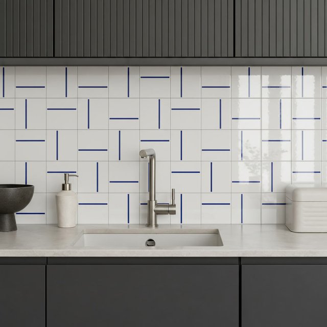 Azulejo Traço Decor Lines - Azul Bic