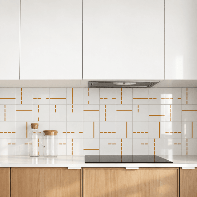 Azulejo Decor Lines 2 - Ocre