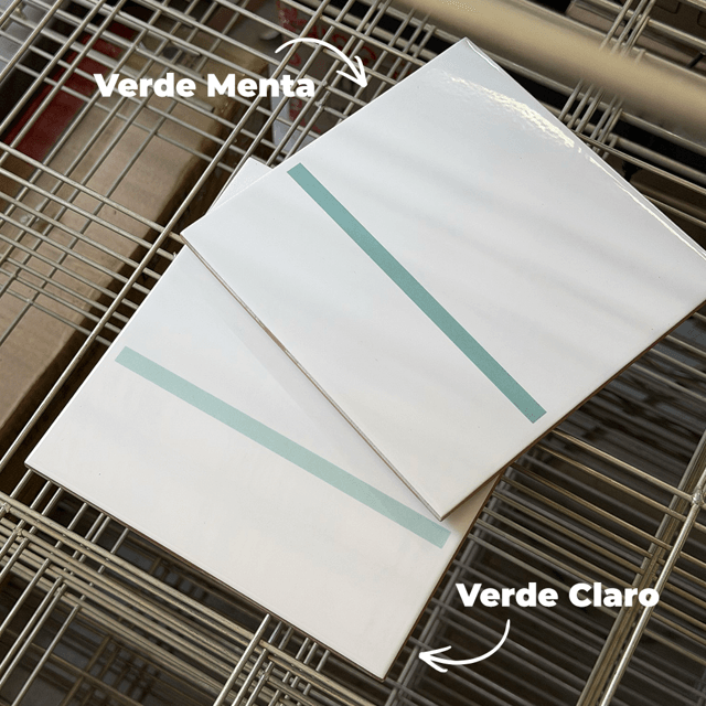 Azulejo Traço Decor Lines - Verde Menta