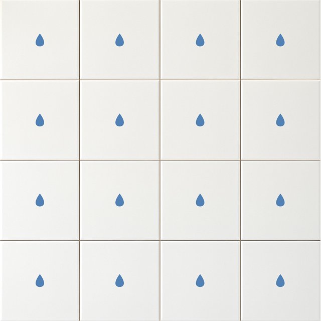 Azulejo Tuini Gota - Azul Médio