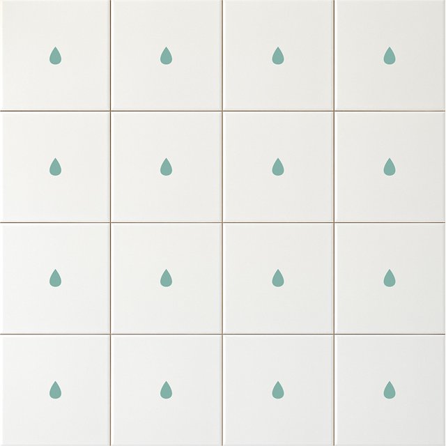 Azulejo Tuini Gota - Verde Menta
