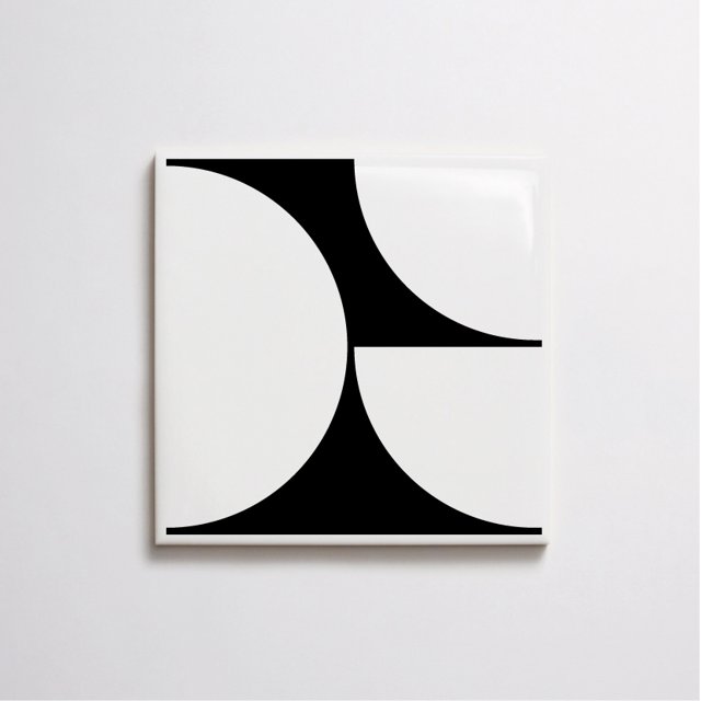Azulejo Painel Twist - Preto 
