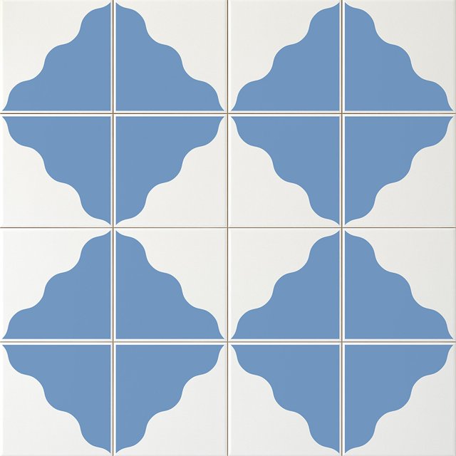 Azulejo Waves - Azul Médio