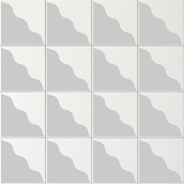 Azulejo Waves - Cinza Claro