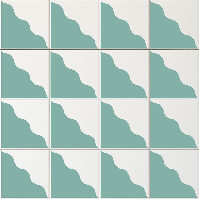 Azulejo Waves - Verde Menta