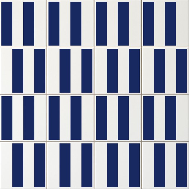 Azulejo Bold Lines - Azul Escuro